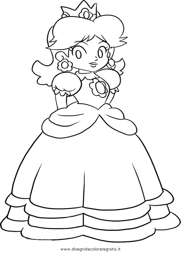 Princess Daisy Coloring Pages at GetDrawings | Free download