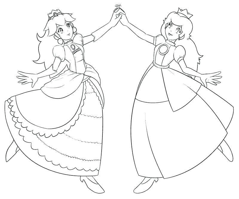 800x667 Princess Daisy Coloring Pages Princess Peach Coloring Pages