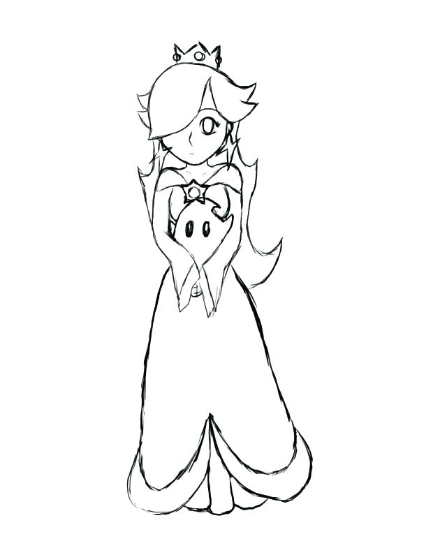 640x785 Princess Daisy Coloring Pages