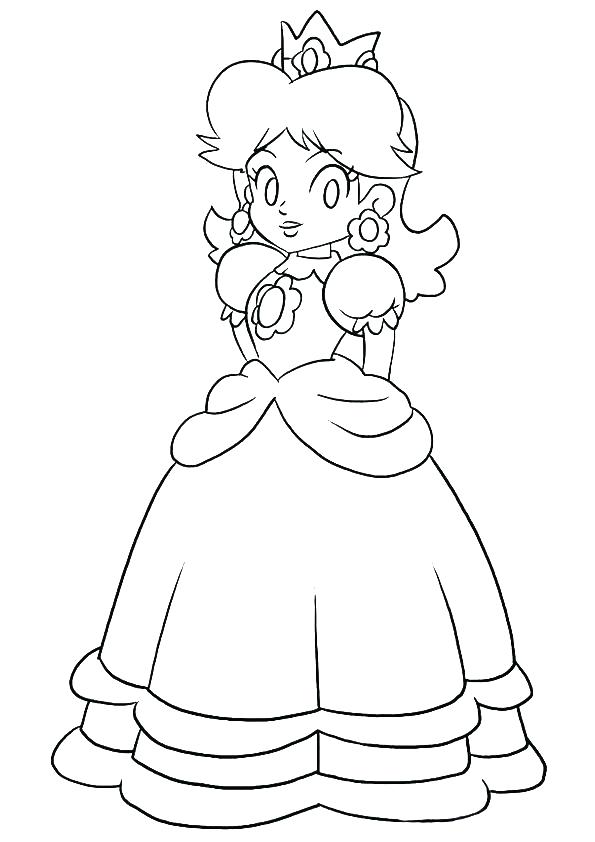 595x842 Daisy Coloring Pages Daisy Girl Scout Coloring Pages Mario