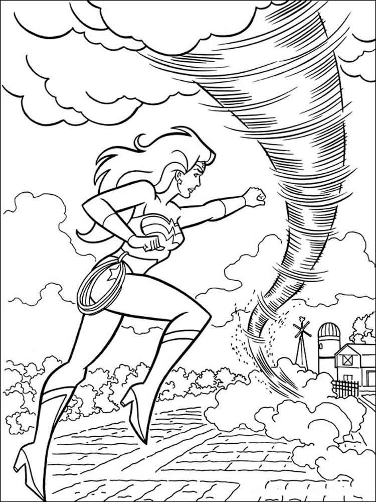 750x1000 Wonder Woman Coloring Pages