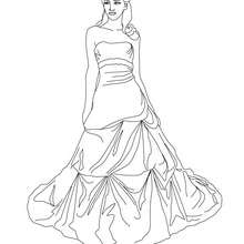220x220 Princesses Dresses Coloring Pages