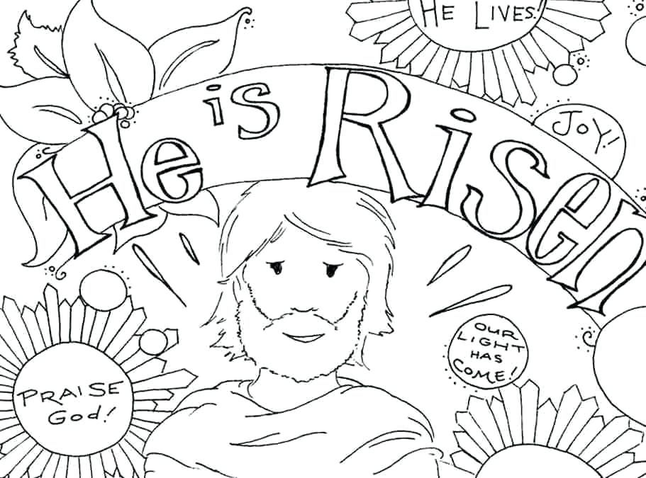 911x675 Easter Coloring Page