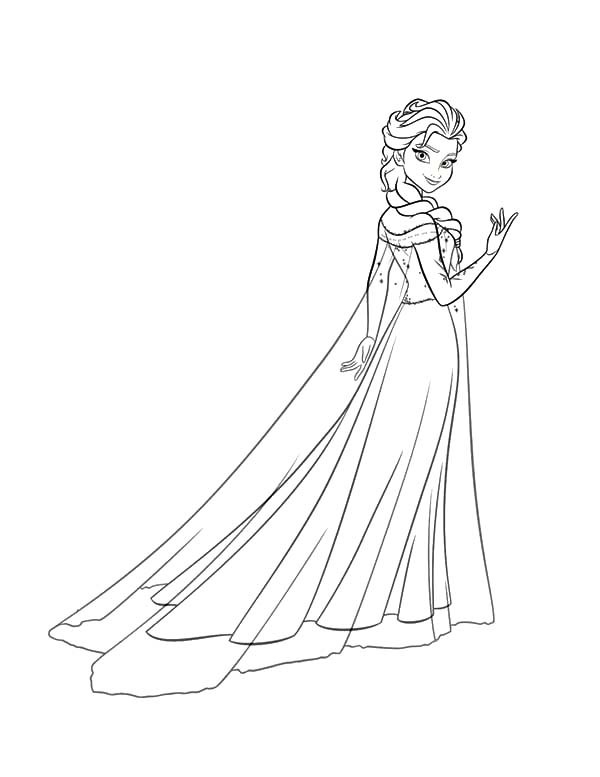 600x777 Coloring Pages Princess Elsa Princess Anna Beautiful Queen Elsa