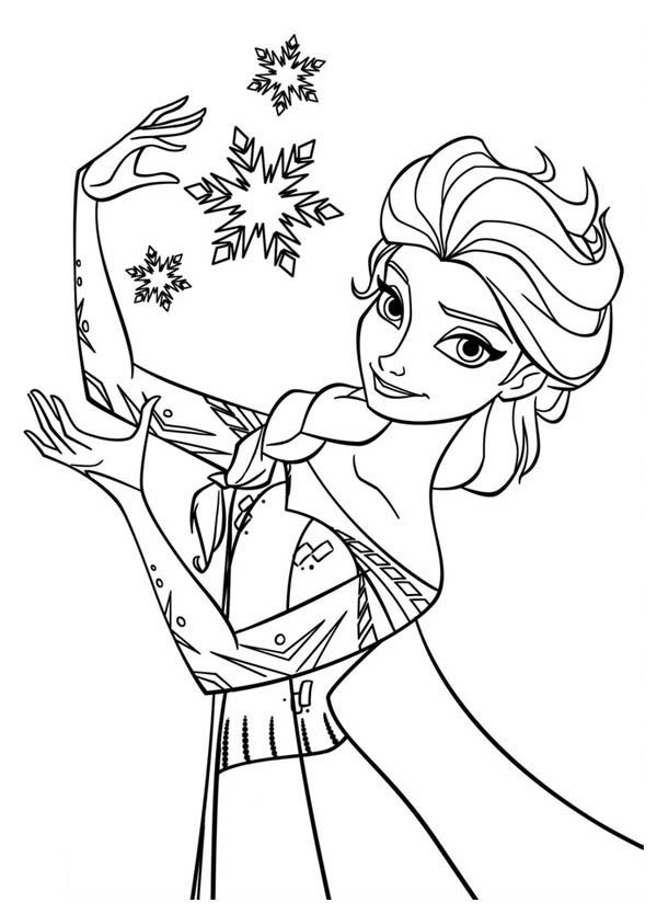 600x834 Princess Elsa Coloring Pages