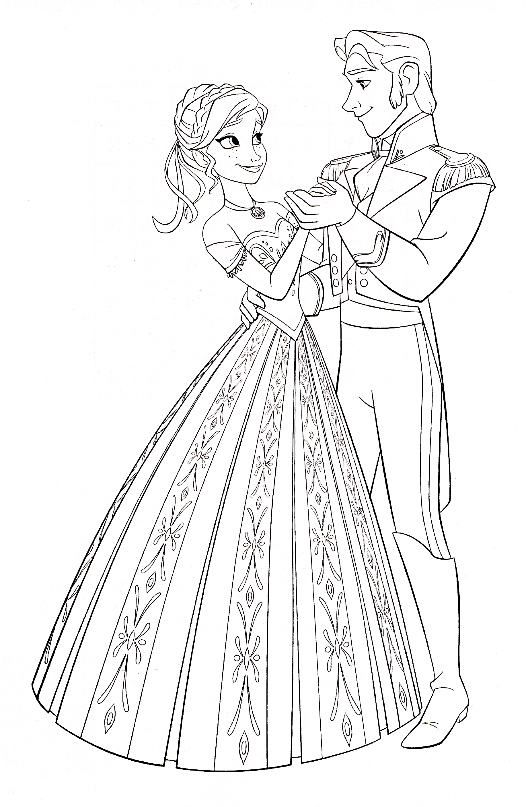 1834x2811 Disney Princess Coloring Pages Frozen Elsa And Anna Dringrames