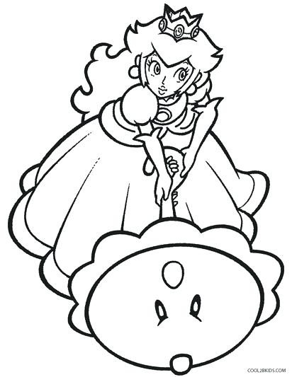 412x533 Daisy Coloring Page Printable Princess Peach Coloring Pages