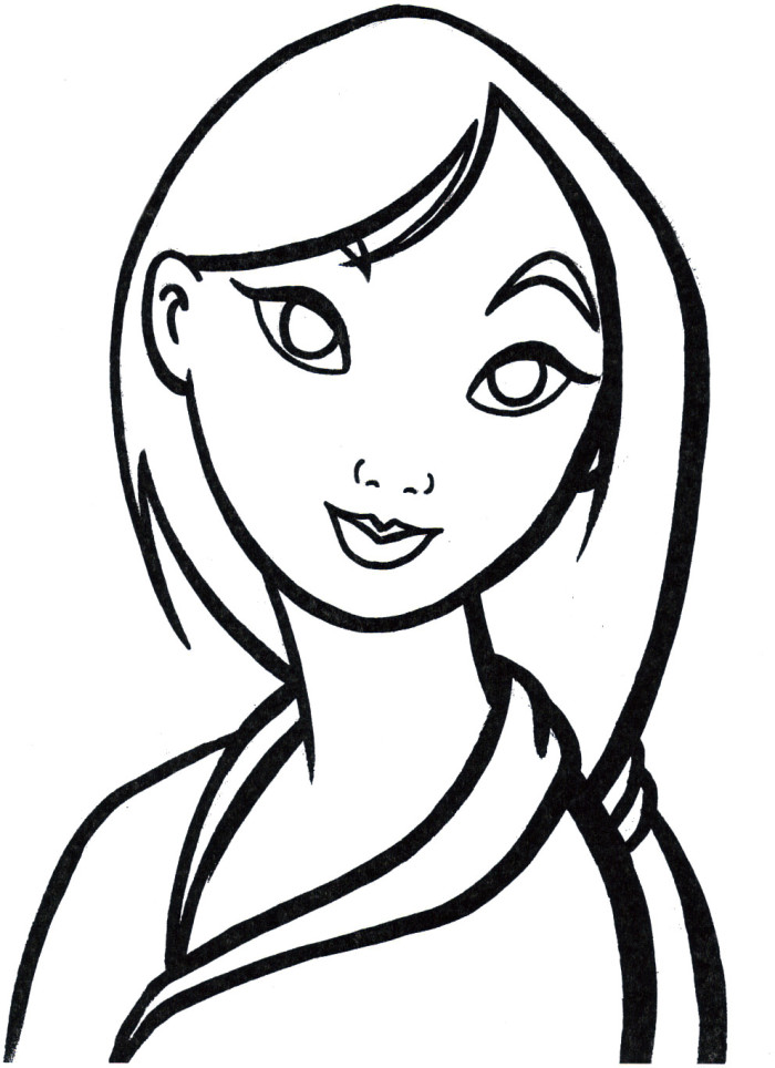 700x964 Face Of Princess Mulan Coloring Pages Things Makenzie Needs
