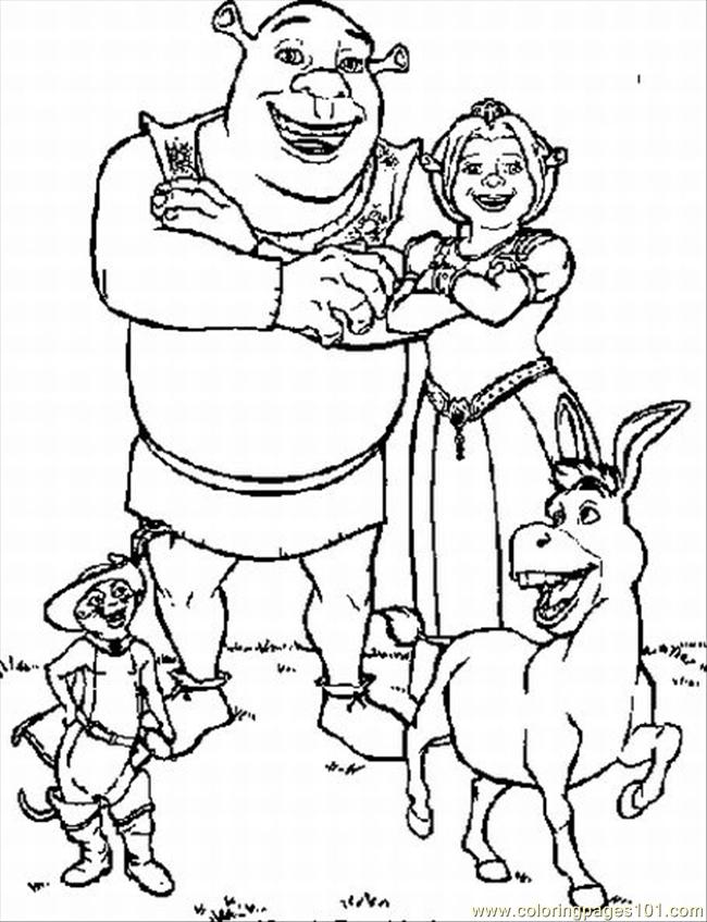 650x847 Coloring Pages For Shrek Lrg Coloring Page