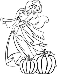 236x303 Disney Princess Halloween Coloring Pages