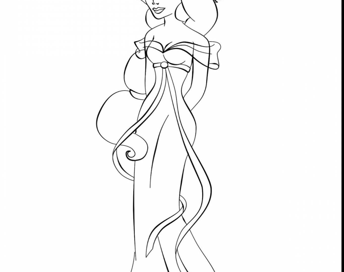 1364x1080 Amazing Disney Princess Jasmine Coloring Pages General Colouring