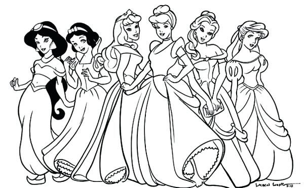 600x371 Free Printable Coloring Pages Princesses Princess Coloring X