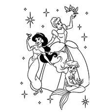 230x230 Top Free Printable Princess Jasmine Coloring Pages Online