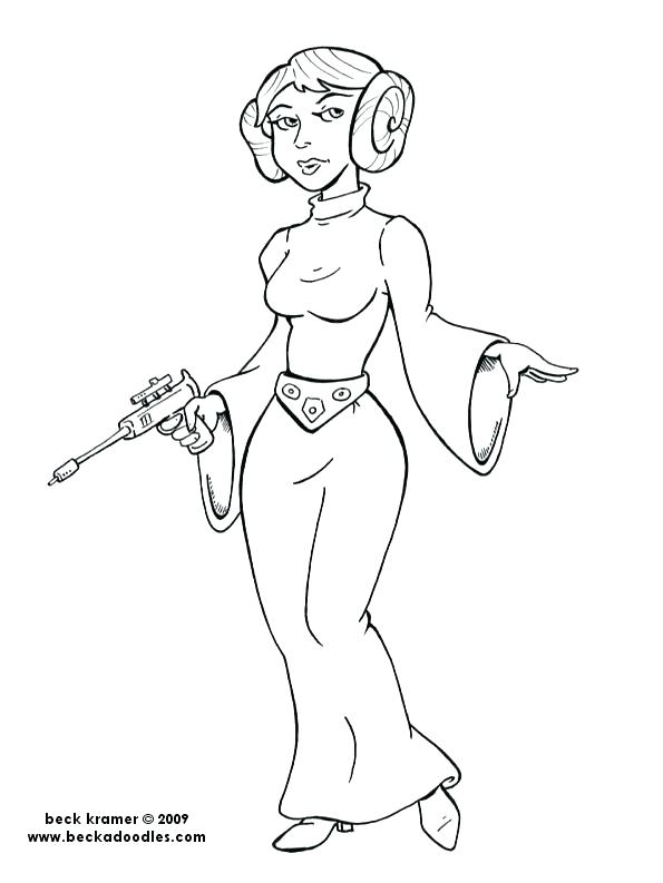 595x793 Princess Leia Coloring Pages Princess Coloring Pages Princess