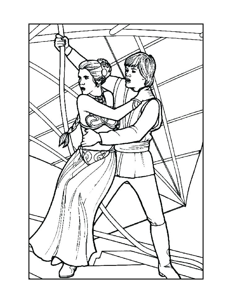 750x995 Star Wars Princess Leia Coloring Pages Organa For Inspirations