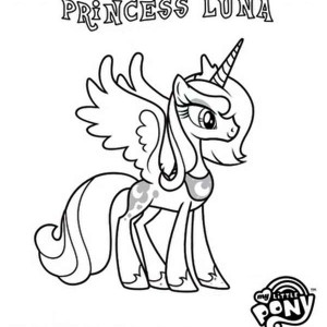 300x300 My Little Pony Princess Luna Coloring Pages