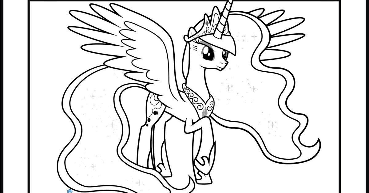 1200x630 My Little Pony Princess Luna Coloring Pages Team Colors