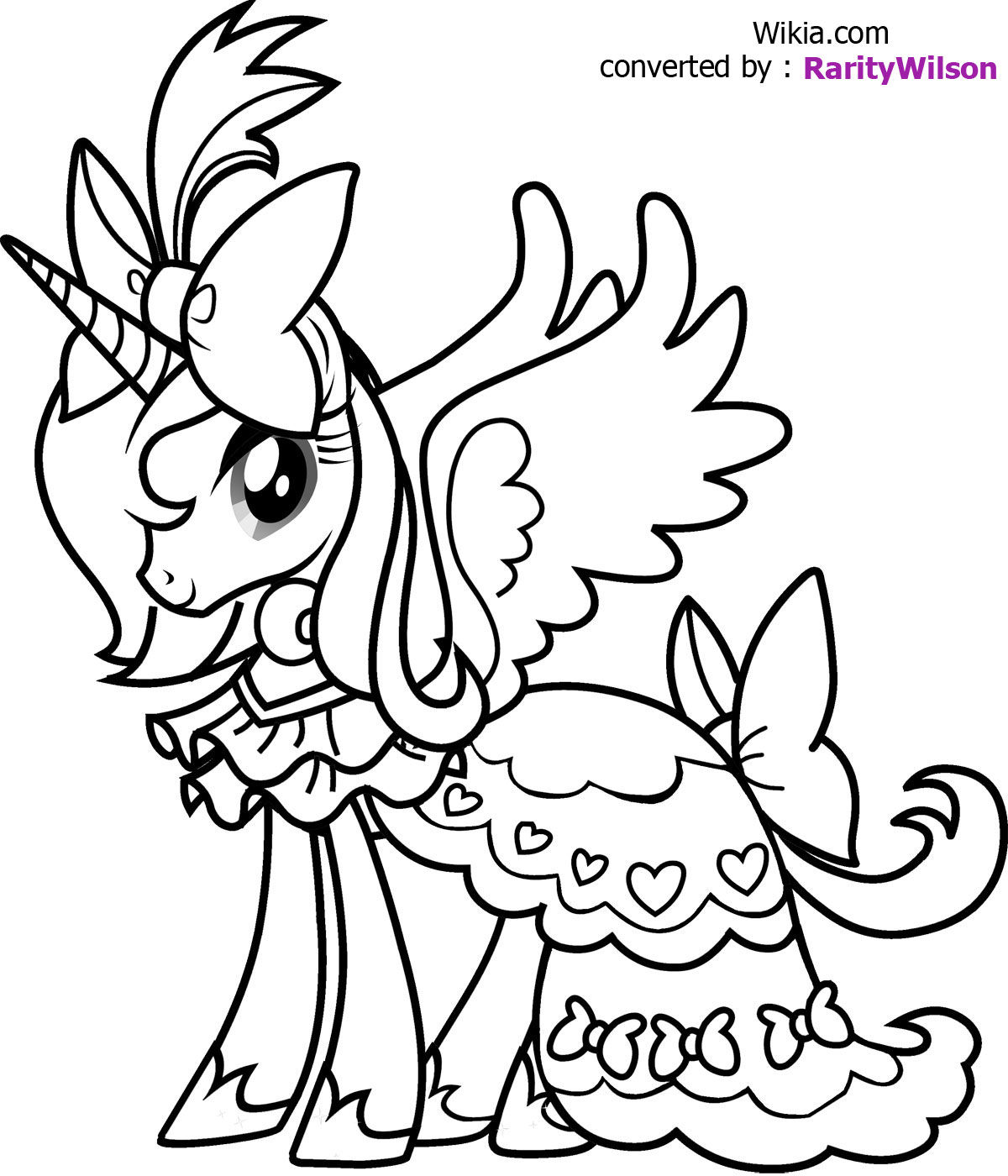 1200x1400 Princess Luna Coloring Page