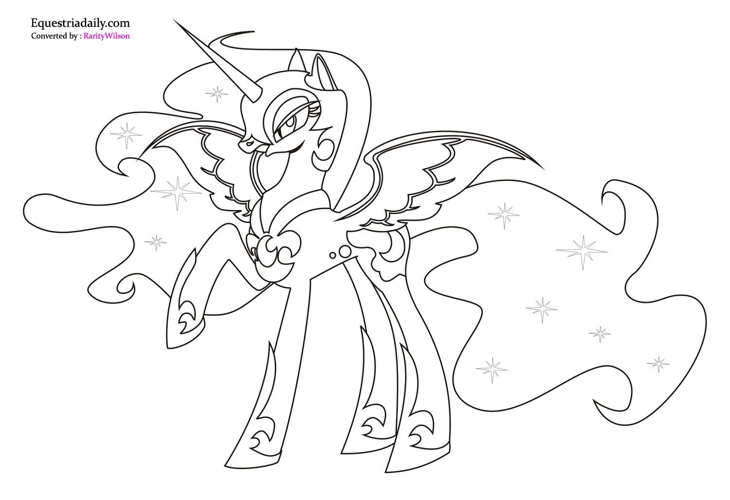 1500x1028 Princess Luna Coloring Pages With Page Coloring Pages