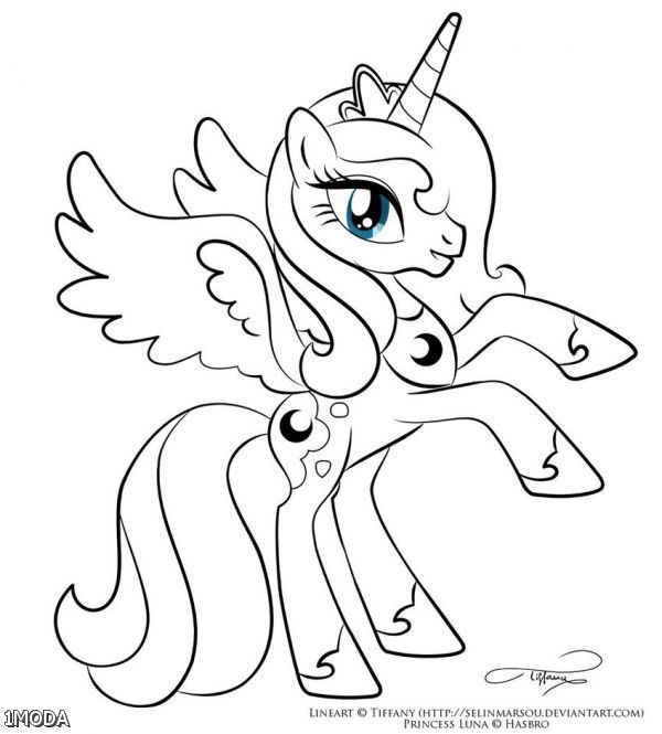 600x665 My Little Pony Baby Coloring Pages For Kids