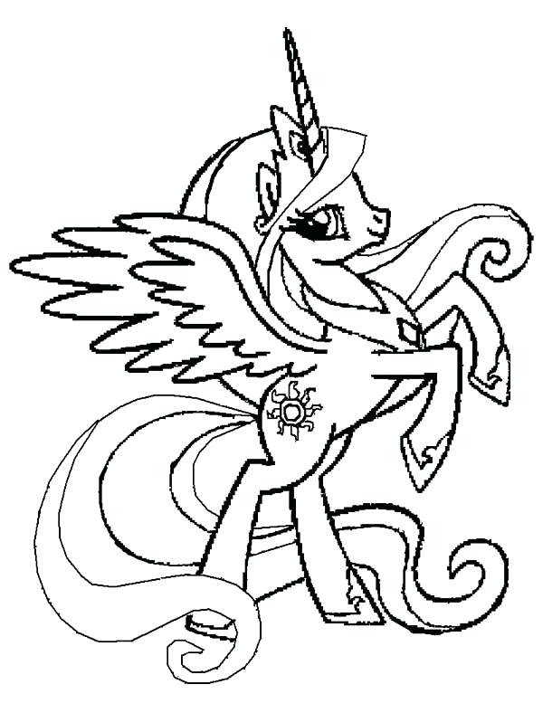 600x788 Princess Luna Coloring Page Icontent