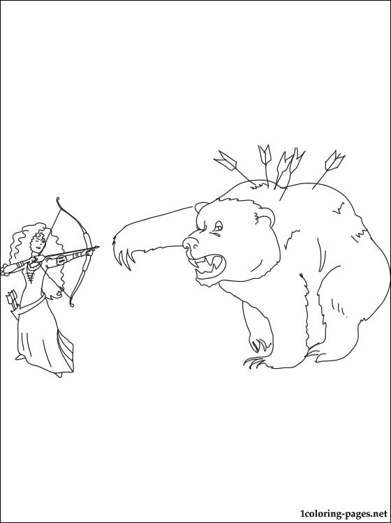 560x750 Princess Merida And Mor'du Coloring Page Coloring Pages