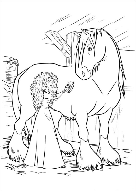 567x794 Brave Coloring Pages Princess Merida Coloring Pages For Kids
