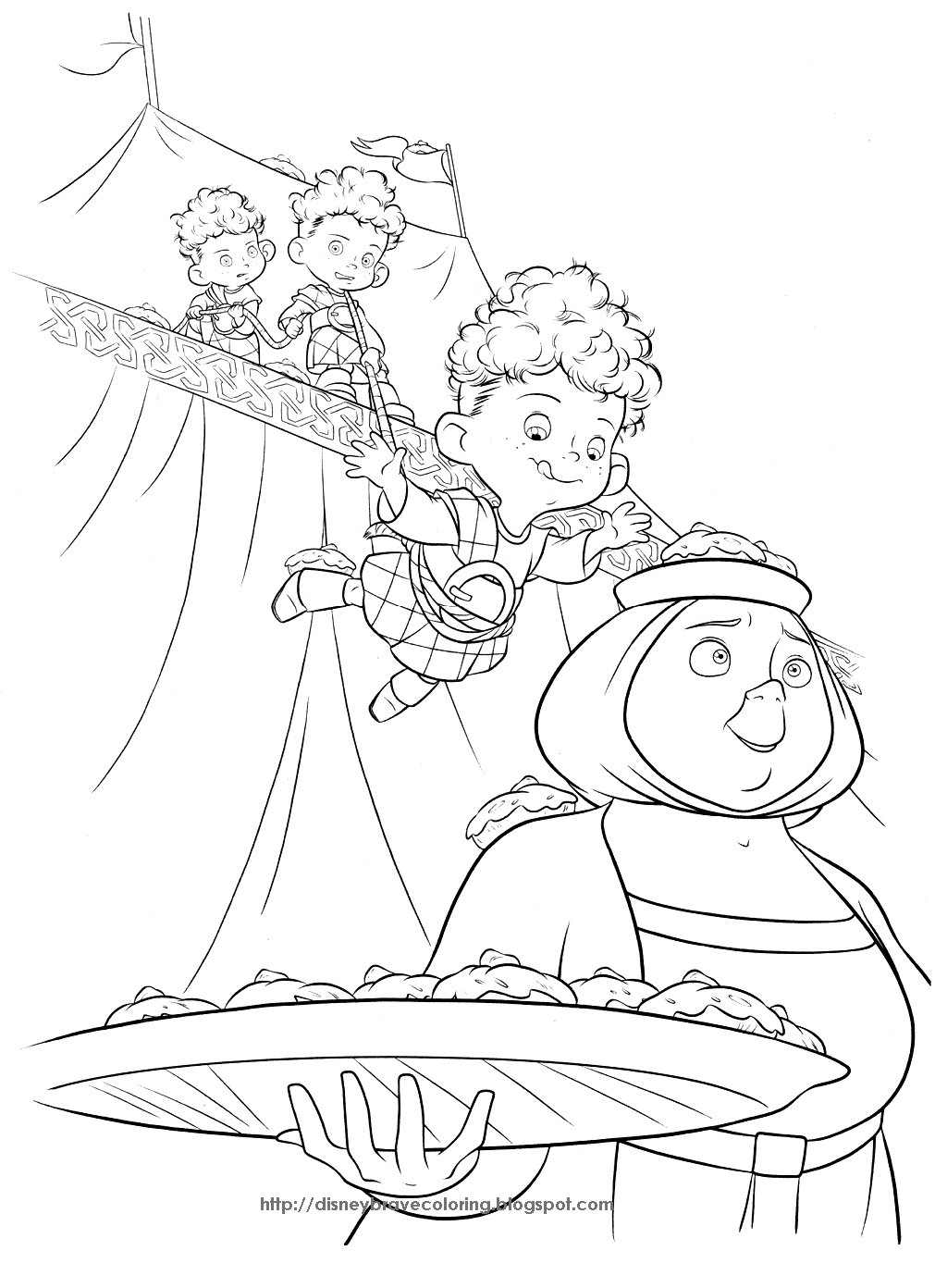 1011x1392 Brave Merida Coloring Pages