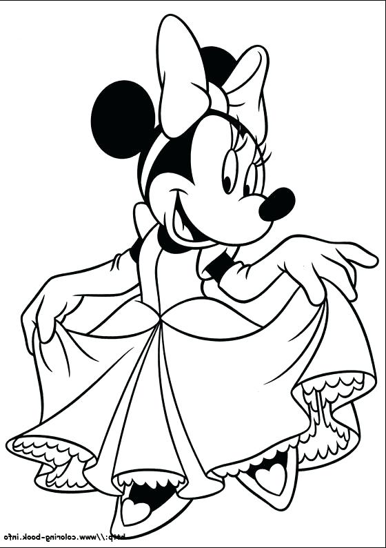 Princess Minnie Mouse Coloring Pages at GetDrawings | Free download