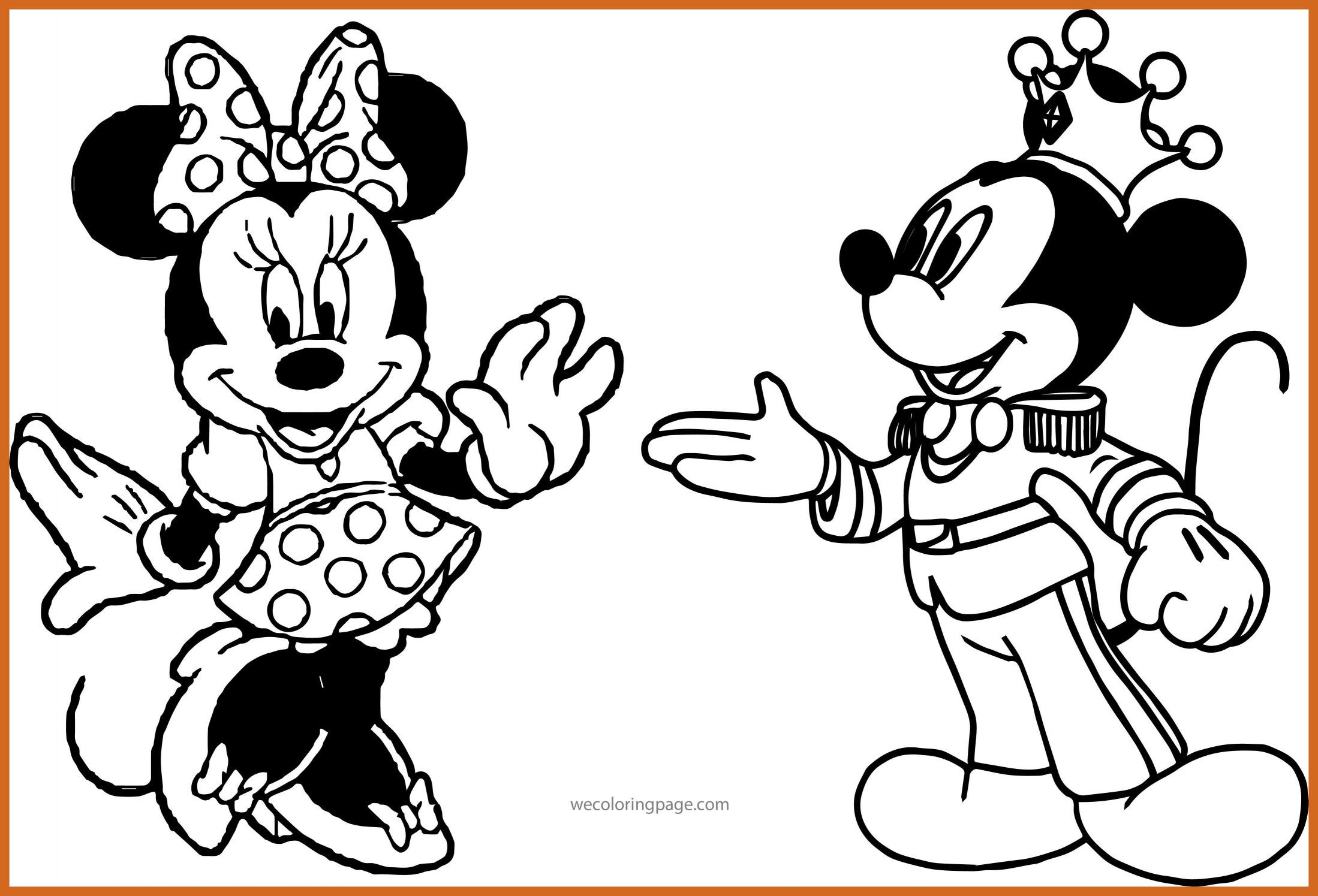 2198x1495 Shocking Mickey And Minnie Mouse Coloring Pages Pict For Mini