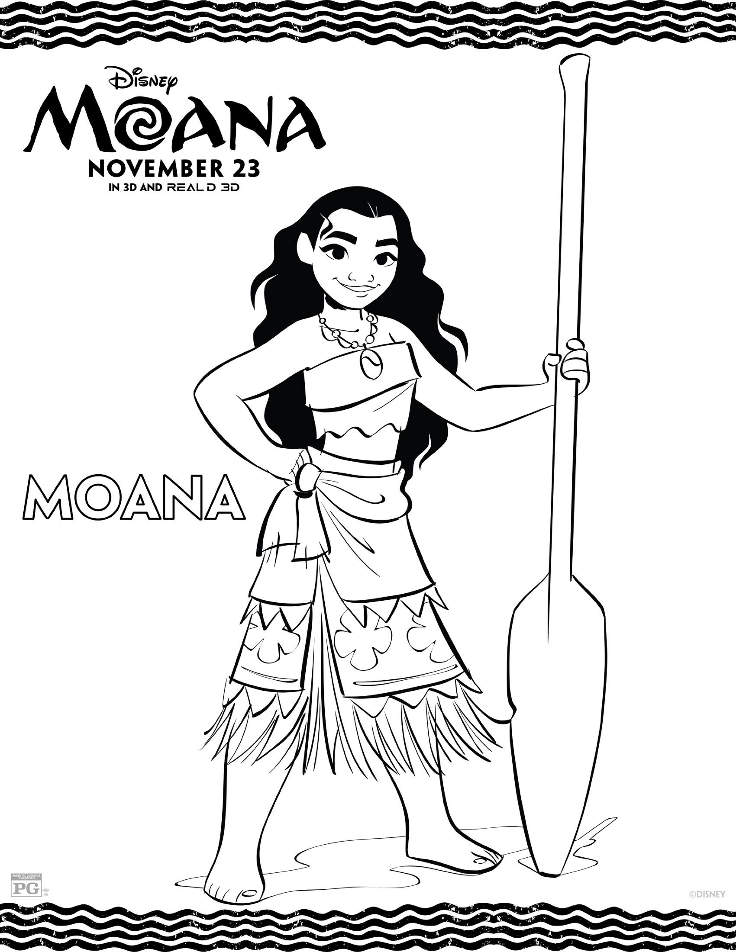 2550x3300 Printable Moana Coloring Page Pixels Pictures I