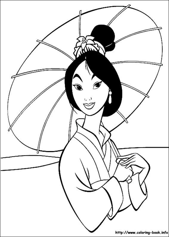 567x794 Mulan Coloring Picture Play Coloring Repujado