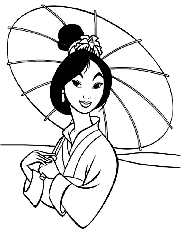 Princess Mulan Coloring Pages at GetDrawings | Free download