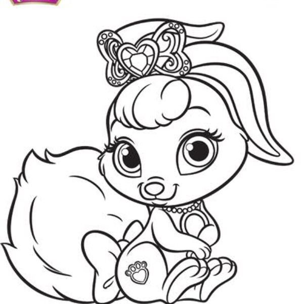 595x600 Palace Pets Coloring Pages Coloring Pages To Print Coloring