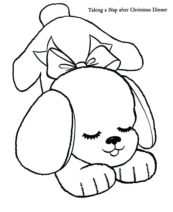 600x734 Coloring Page Of A Puppy Coloring Page Of A Puppy Free Coloring