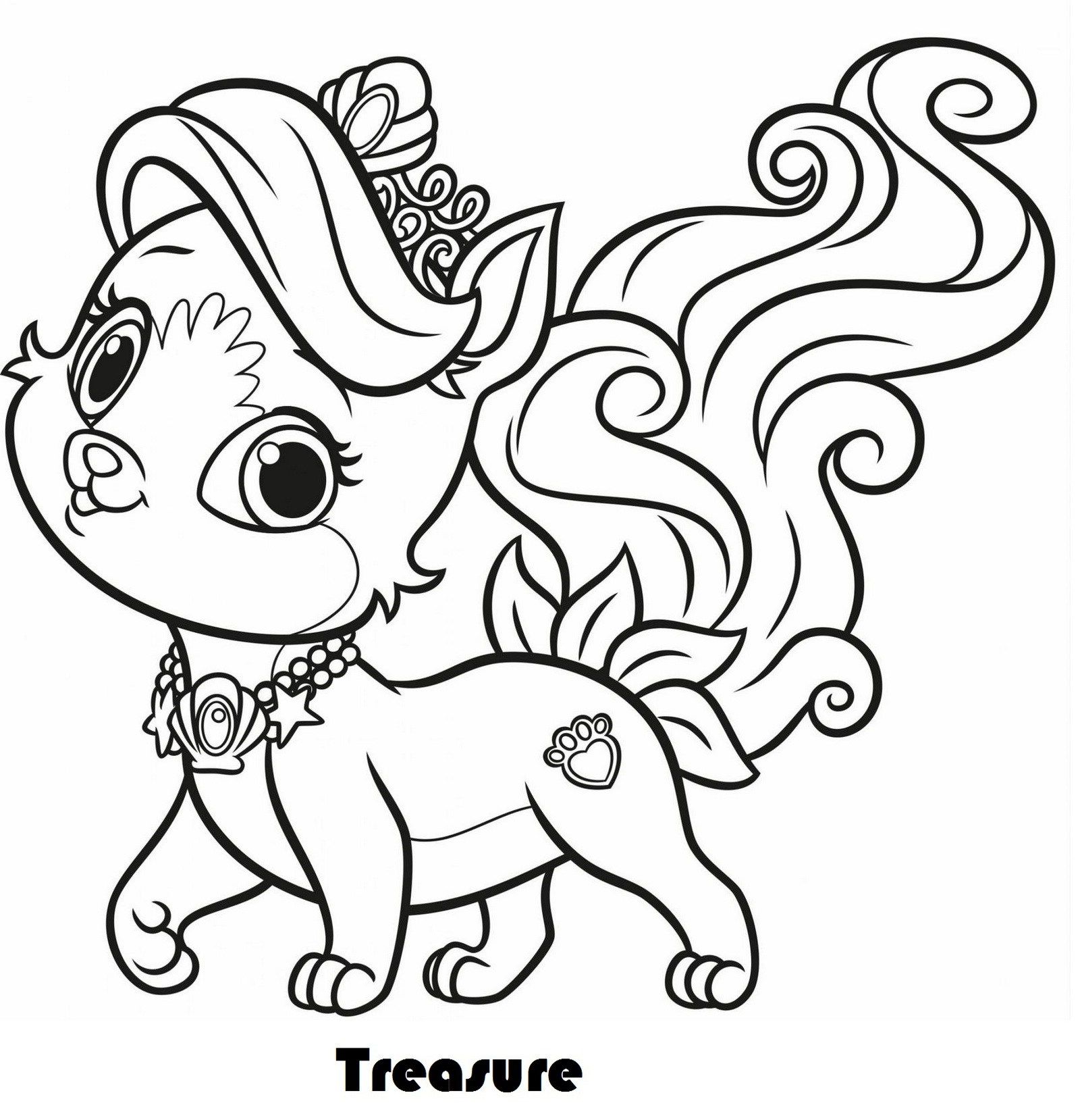 1600x1658 Princess Palace Pets Coloring Pages