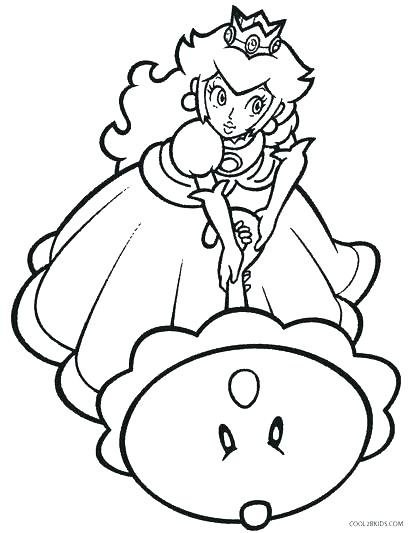 412x533 Super Coloring Pages Printable Super Princess Peach Coloring Free