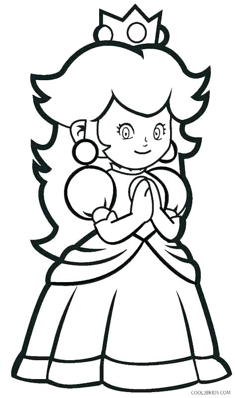 474x800 Daisy Coloring Page Princess Daisy Coloring Pages Peach Coloring