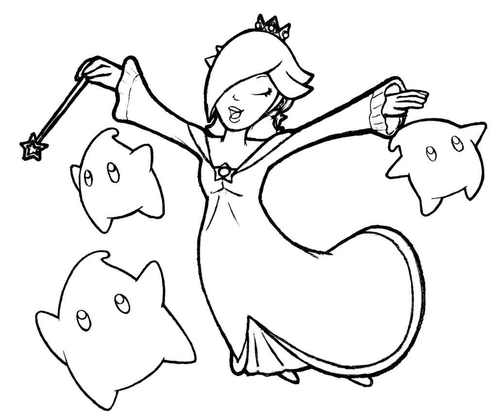 1024x857 Princess Peach Coloring Pages Pleasing Baby Rosalina Fiscalreform