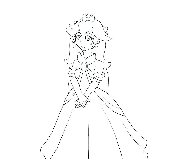 800x667 Princess Peach Daisy Rosalina Coloring Pages Excellent Epic Battle
