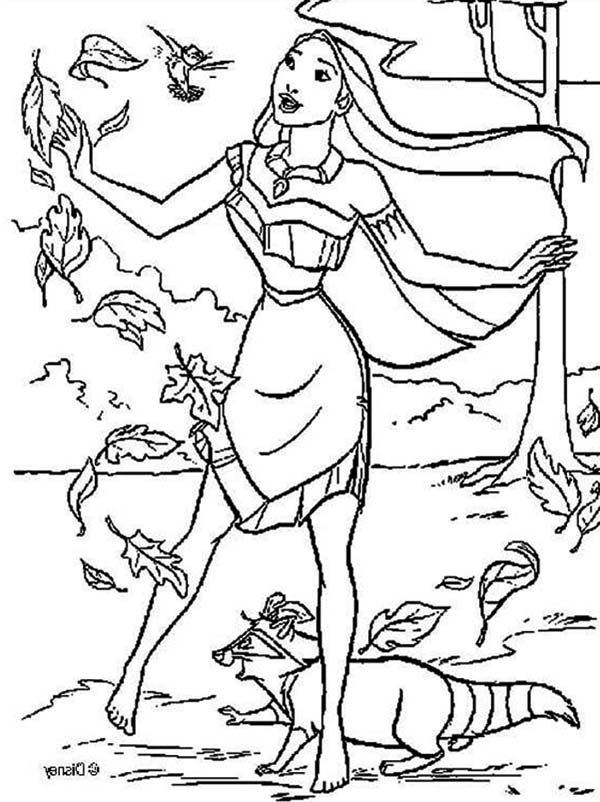 Princess Pocahontas Coloring Pages at GetDrawings | Free download