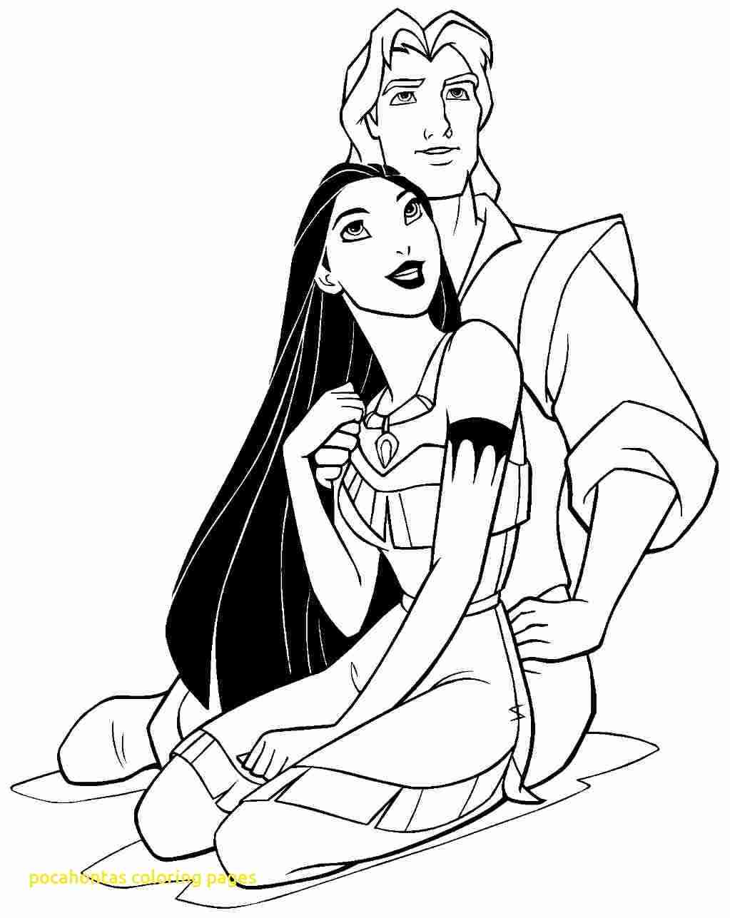 1023x1287 Pocahontas Coloring Pages With Sketch Striking Princess Olegratiy