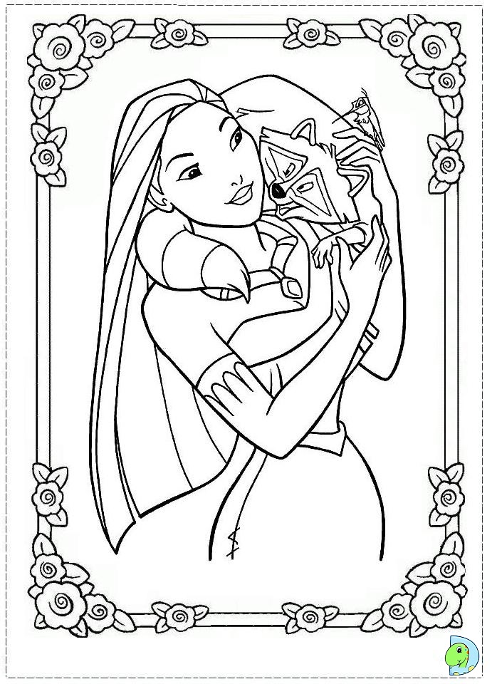 691x960 Pocahontas Coloring Page