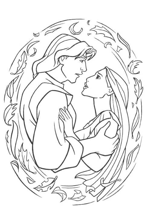 520x740 Beautiful Princess Pocahontas Coloring Pages For Kids Coloring