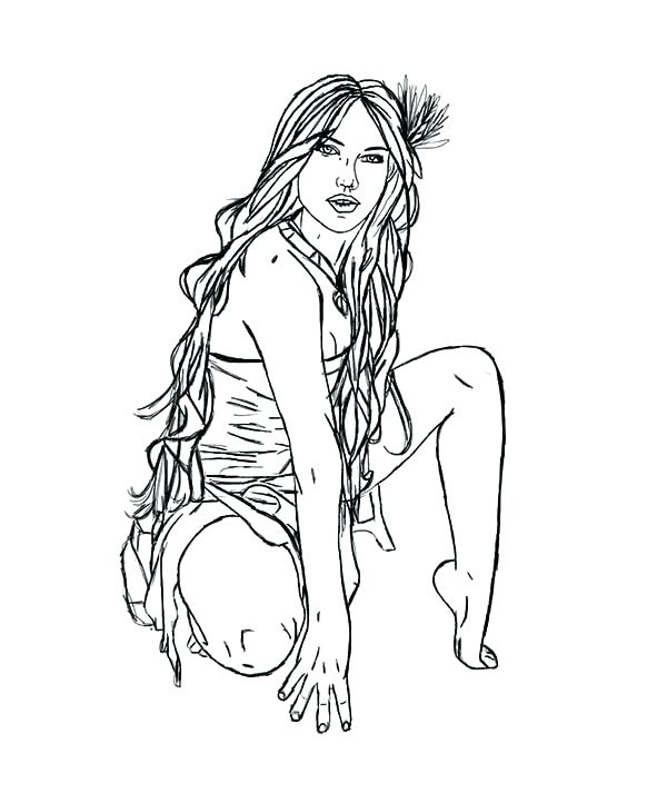 600x722 Pocahontas Coloring Pages