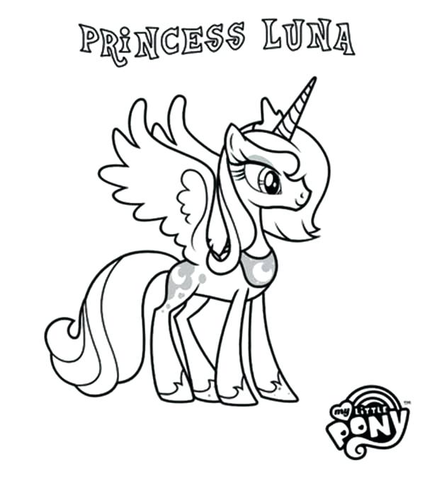 600x676 Princess Pony Coloring Pages