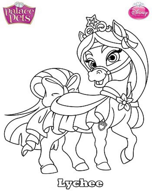 595x768 Kids N Coloring Pages Of Princess Palace Pets