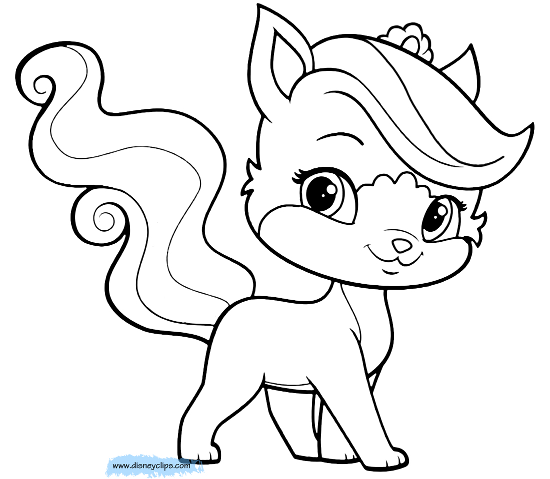 1100x959 Princess Palace Pets Coloring Pages Palace Pets Printable