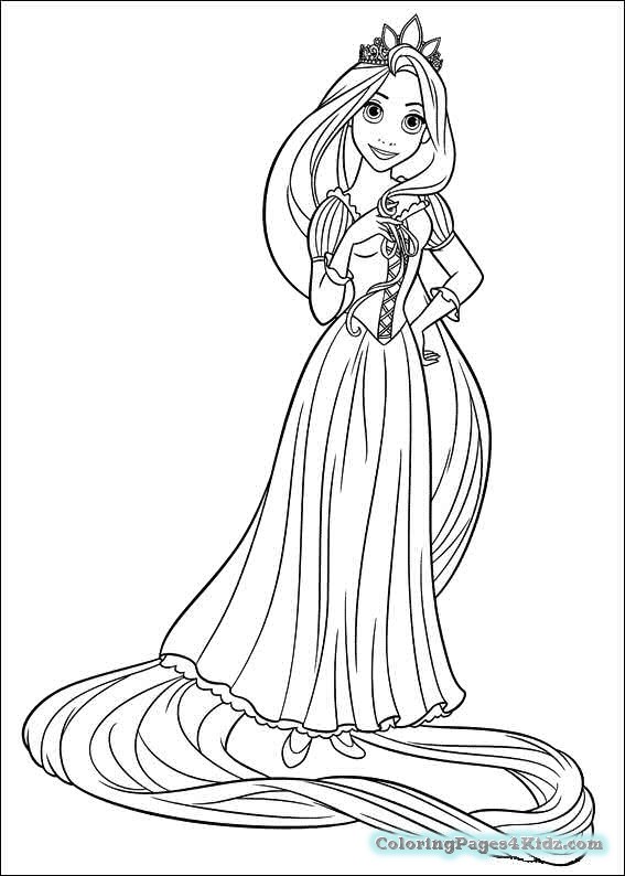 567x794 Kid Princess Rapunzel Coloring Pages Coloring Pages For Kids