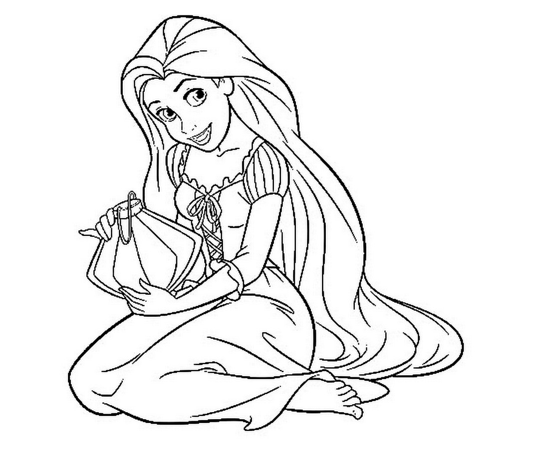 1106x910 Perfect Princess Rapunzel Coloring Pages Coloringsuite Com